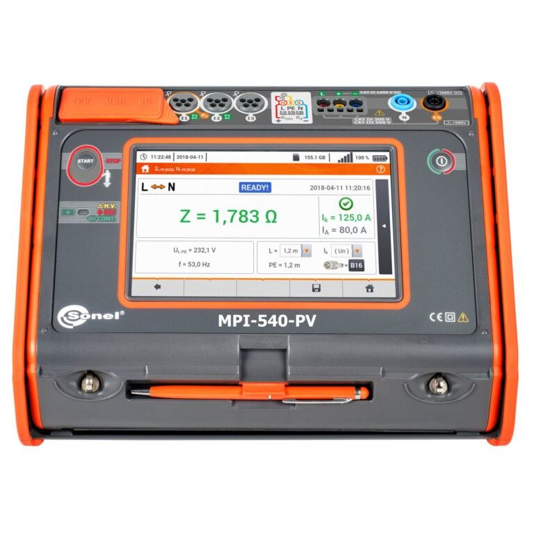 WMGBMPI540PVIRM1 MPI-540 Solar installatietester met PV functie en IRM1 zonnesterkte meter
