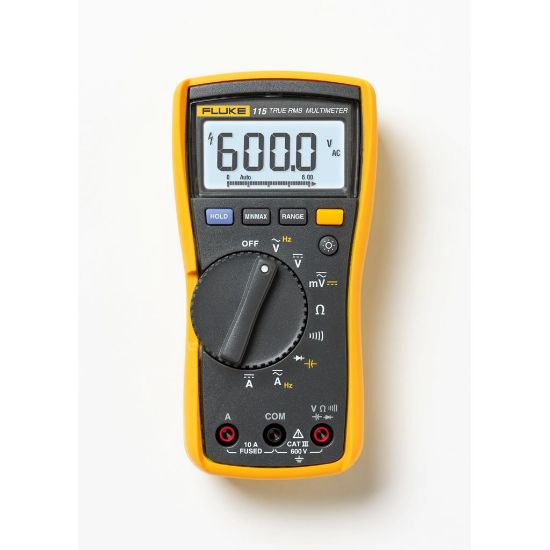 Fluke-115 EUR TRMS multimeter met meetsnoeren