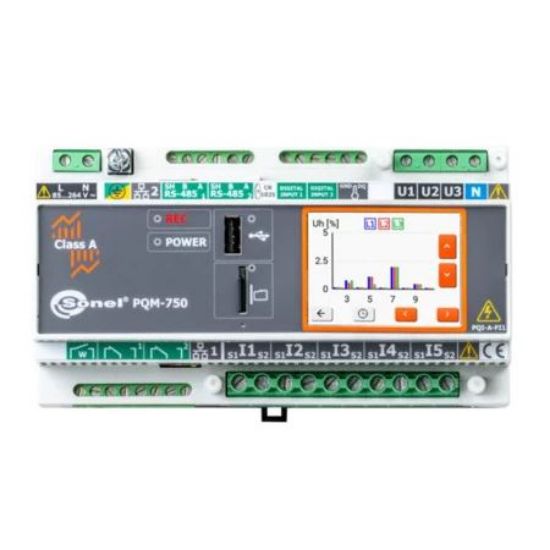 Sonel WMGBPQM75050AC1R1CT5 PQM-750 Fixed Power Quality Analyzer